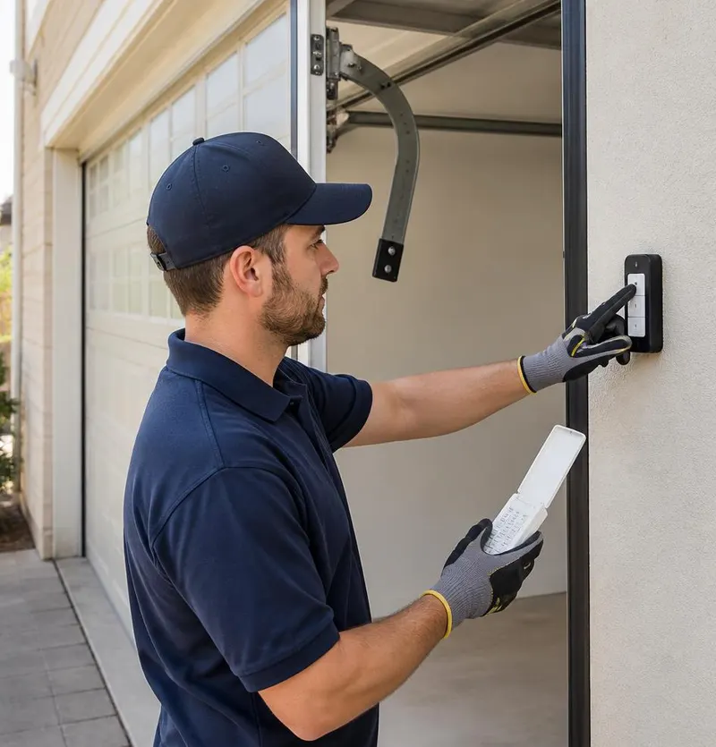 Off Track Door Repair in Hampton